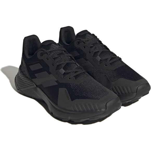 NWT adidas Terrex SoulStride Men’s Trail Running Shoes Black/Grey Size 11.5 - Picture 1 of 7